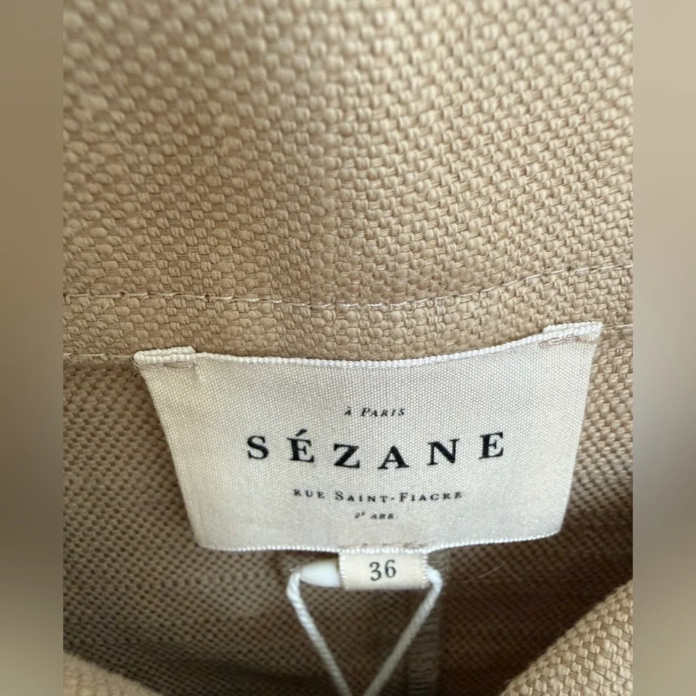 Sézane Oksana Midi Skirt – NWT – Size US 4 / EU 36- beige - Picture 10 of 11